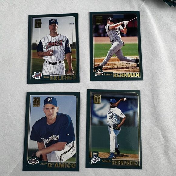 2001 Topps Baseball Cards Lot Of 190 NM With Opening Day & Barry Bonds + Teams - Picture 11 of 12